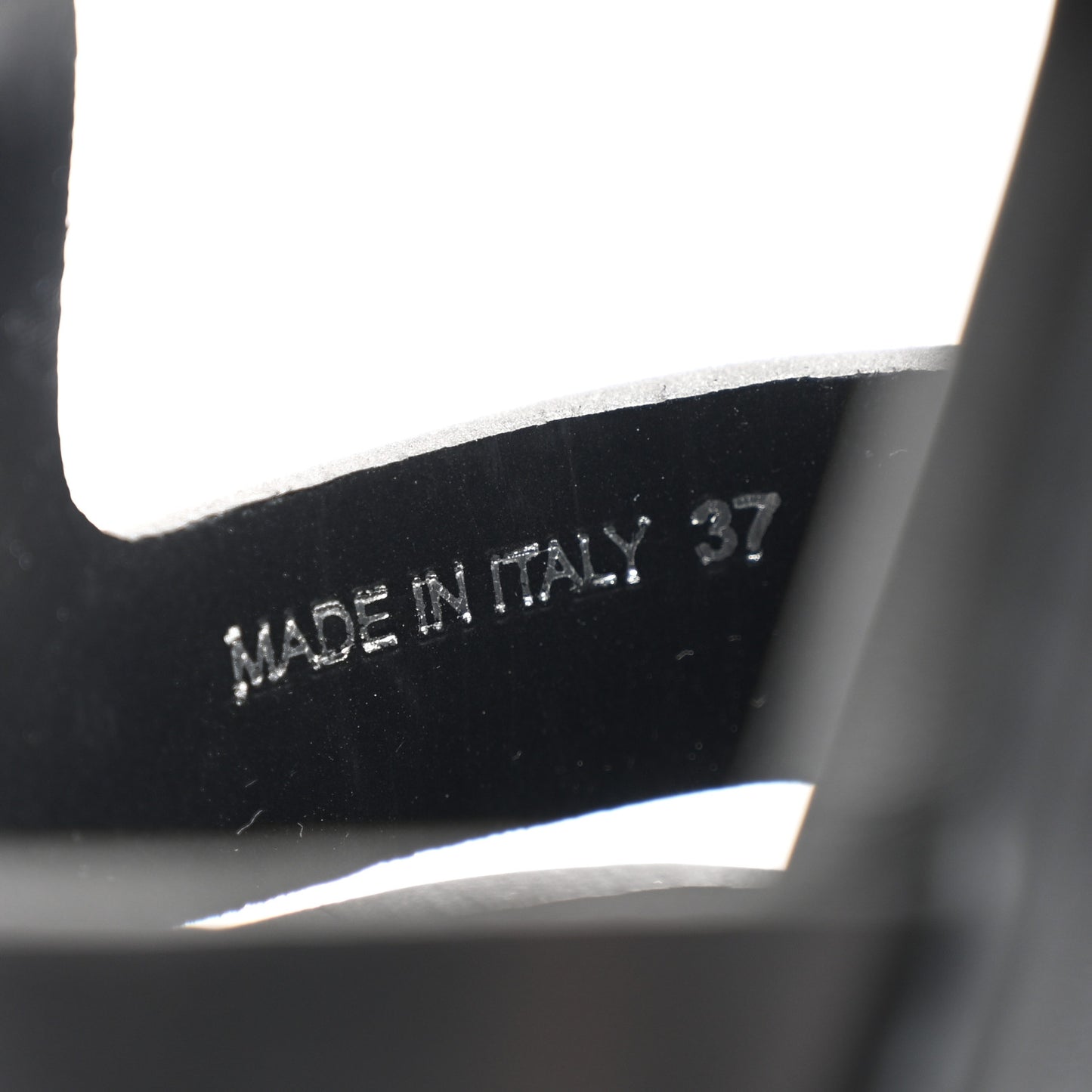 Foam Rubber Triangle Logo Monolith 55mm Cage Sandals 37 Black