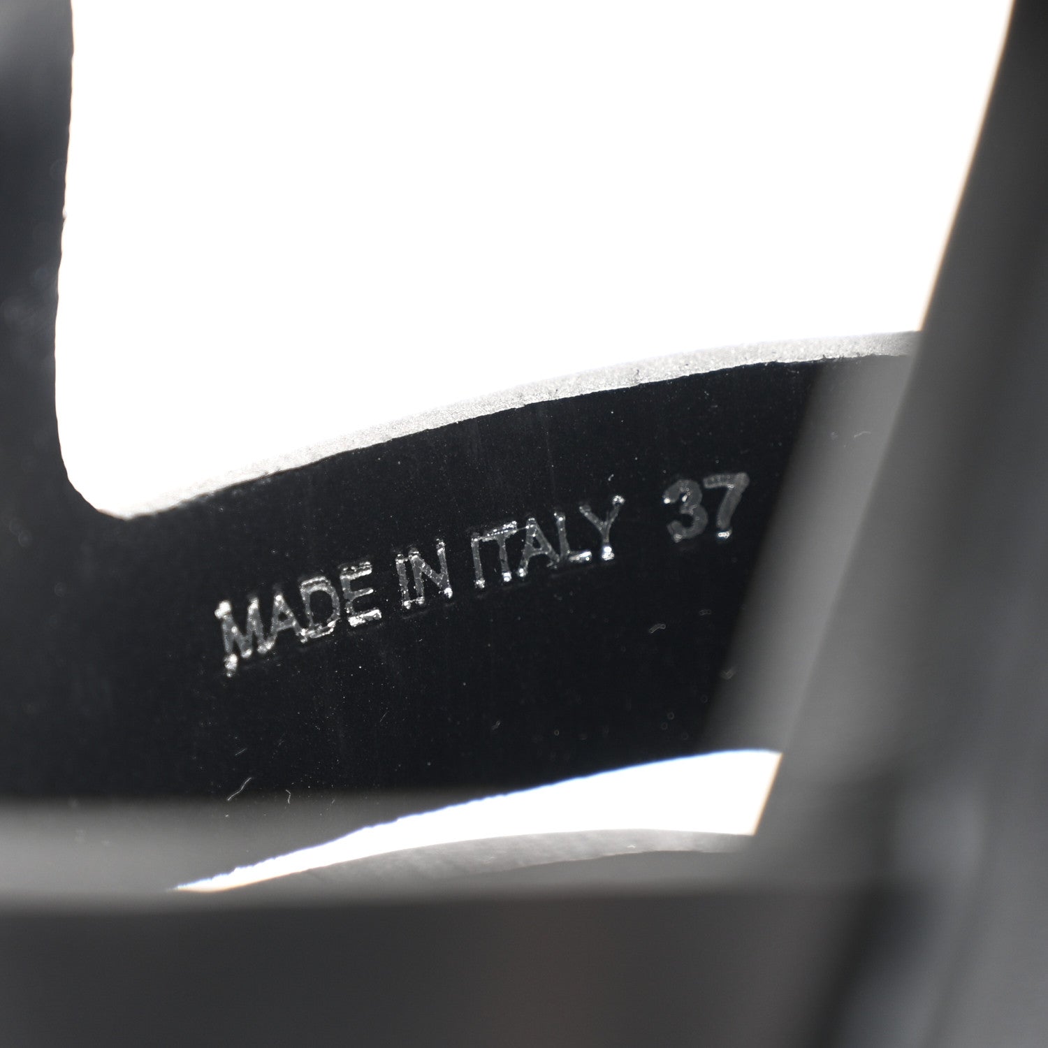 Prada Foam Rubber Triangle Logo Monolith 55mm Cage Sandals 37 Black 8 of 8