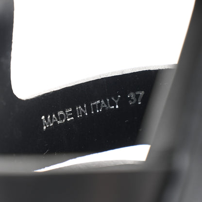 Prada Foam Rubber Triangle Logo Monolith 55mm Cage Sandals 37 Black 8 of 8