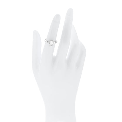 Parker & West by FASHIONPHILE Platinum Diamond 1.157ct Emerald Cut Tapered Baguette Engagement Ring  50 5.25 2 of 10
