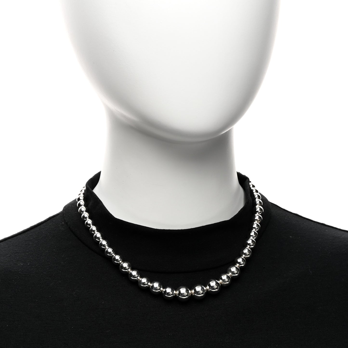 Sterling Silver HardWear Graduated Ball Necklace