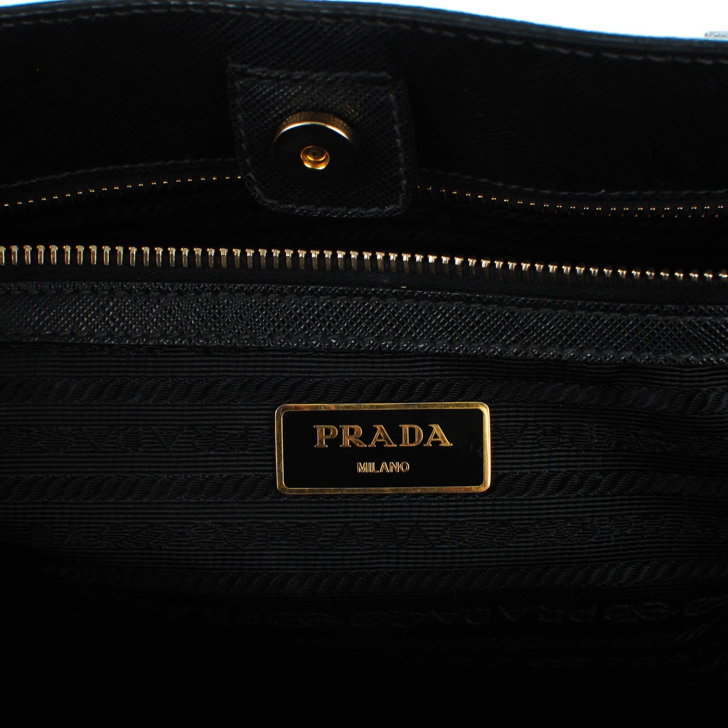 Saffiano Lux Large Tote Black