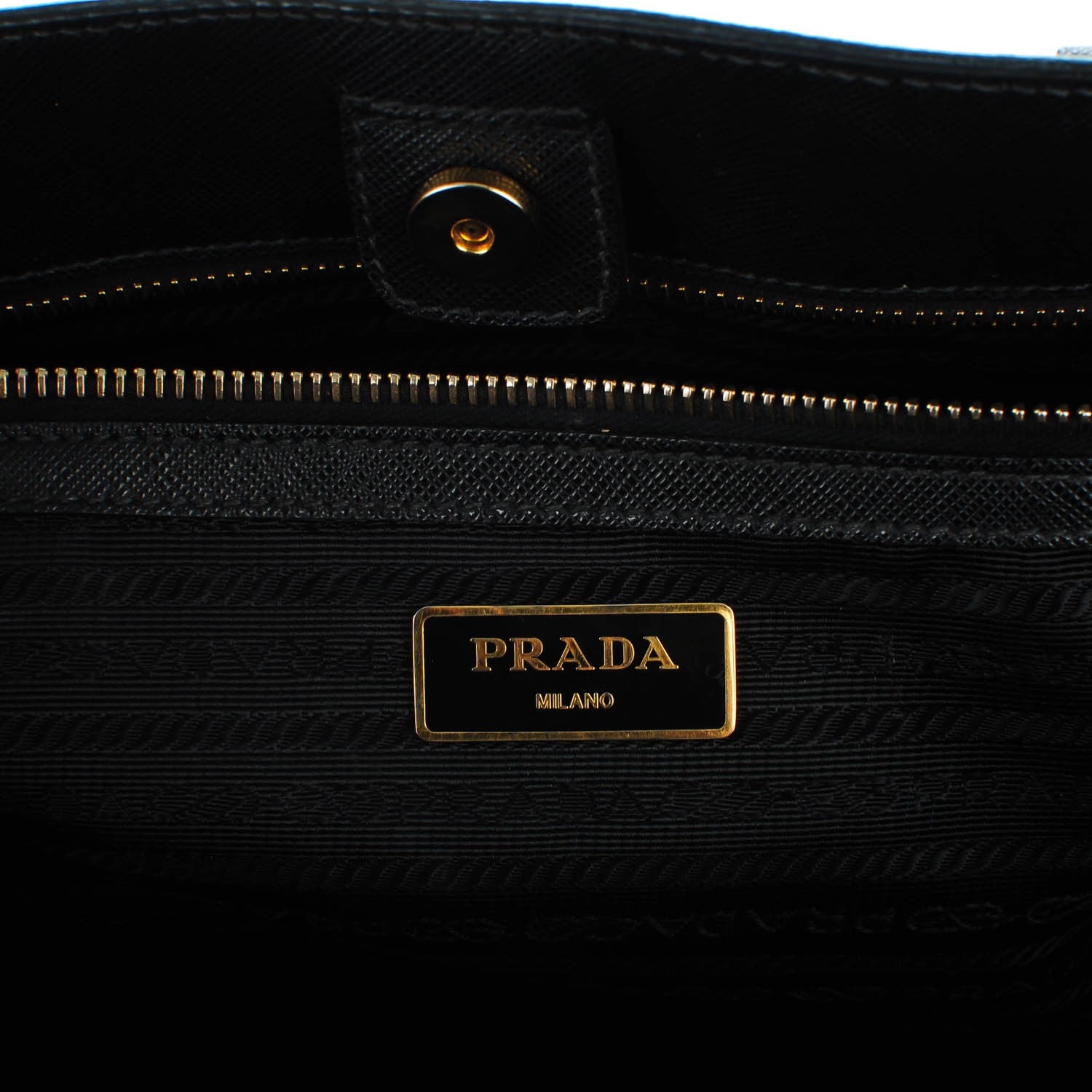 Prada Saffiano Lux Large Tote Black 7 of 10