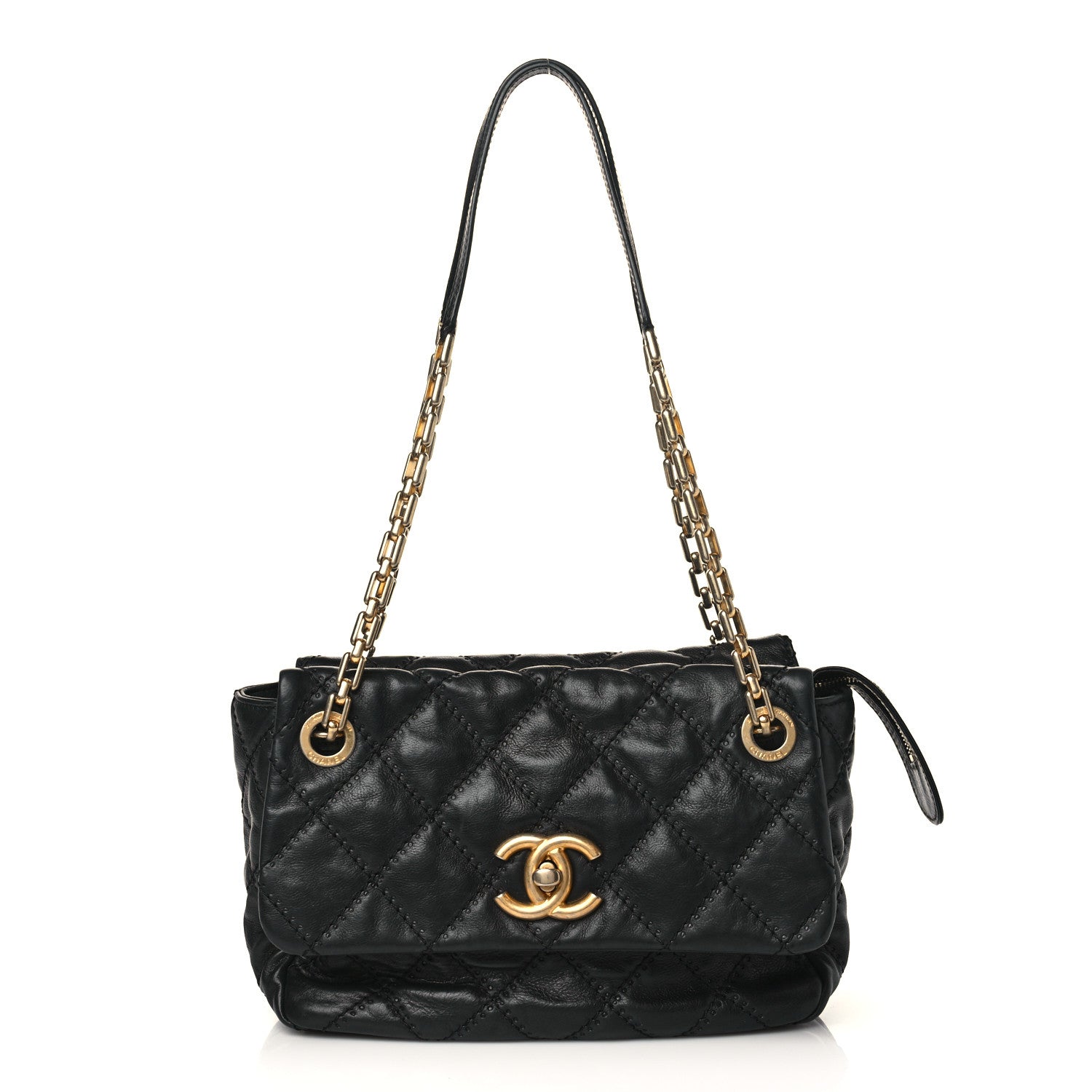 Chanel Calfskin Quilted Retro Chain Camera Case Black 1 of 9