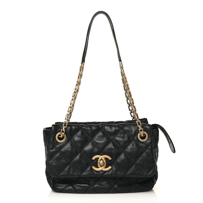 Chanel Calfskin Quilted Retro Chain Camera Case Black 1 of 9