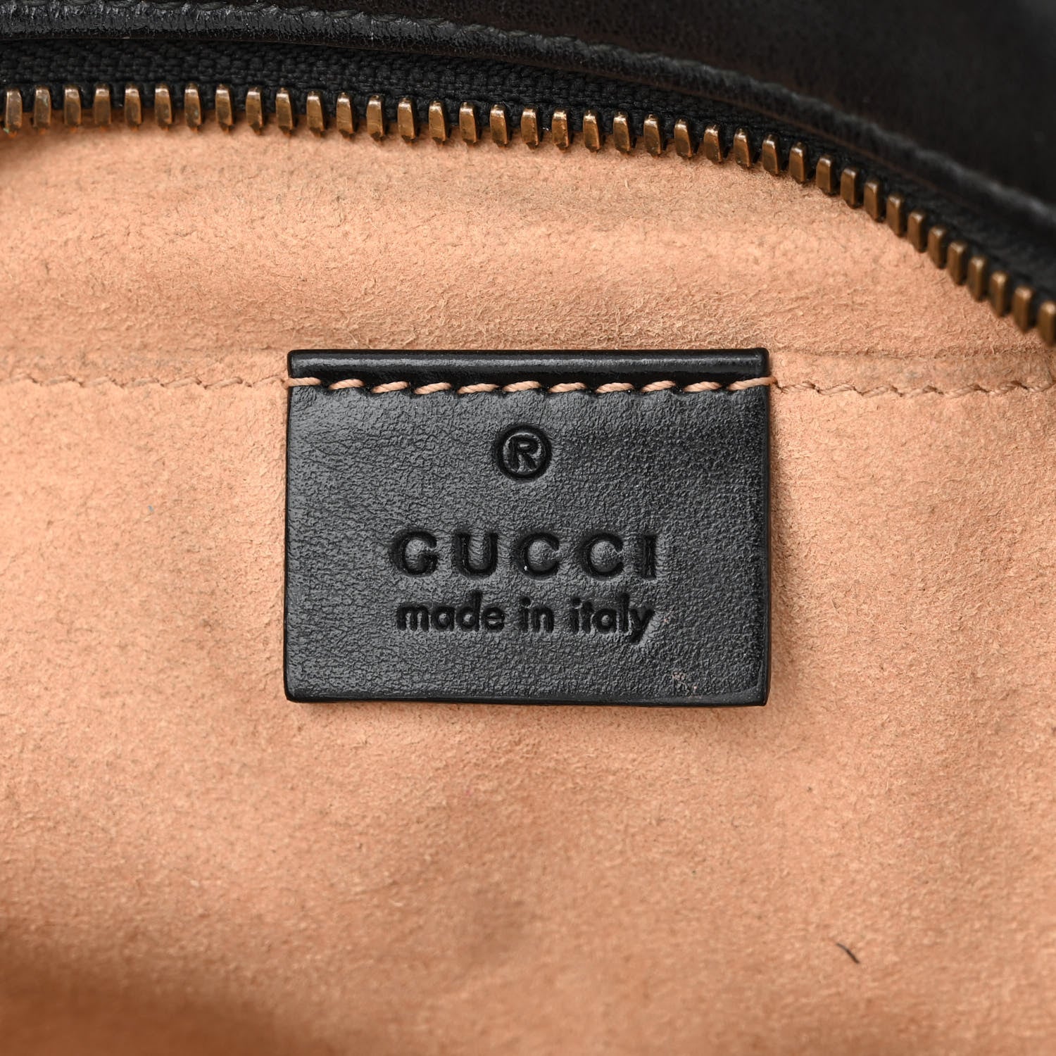 Gucci Calfskin Matelasse Small GG Marmont Chain Shoulder Bag Black 6 of 14