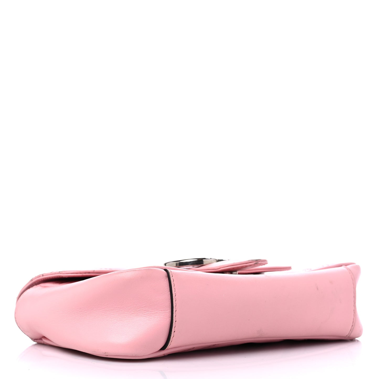 Calfskin Matelasse Mini GG Marmont Shoulder Bag Wild Rose