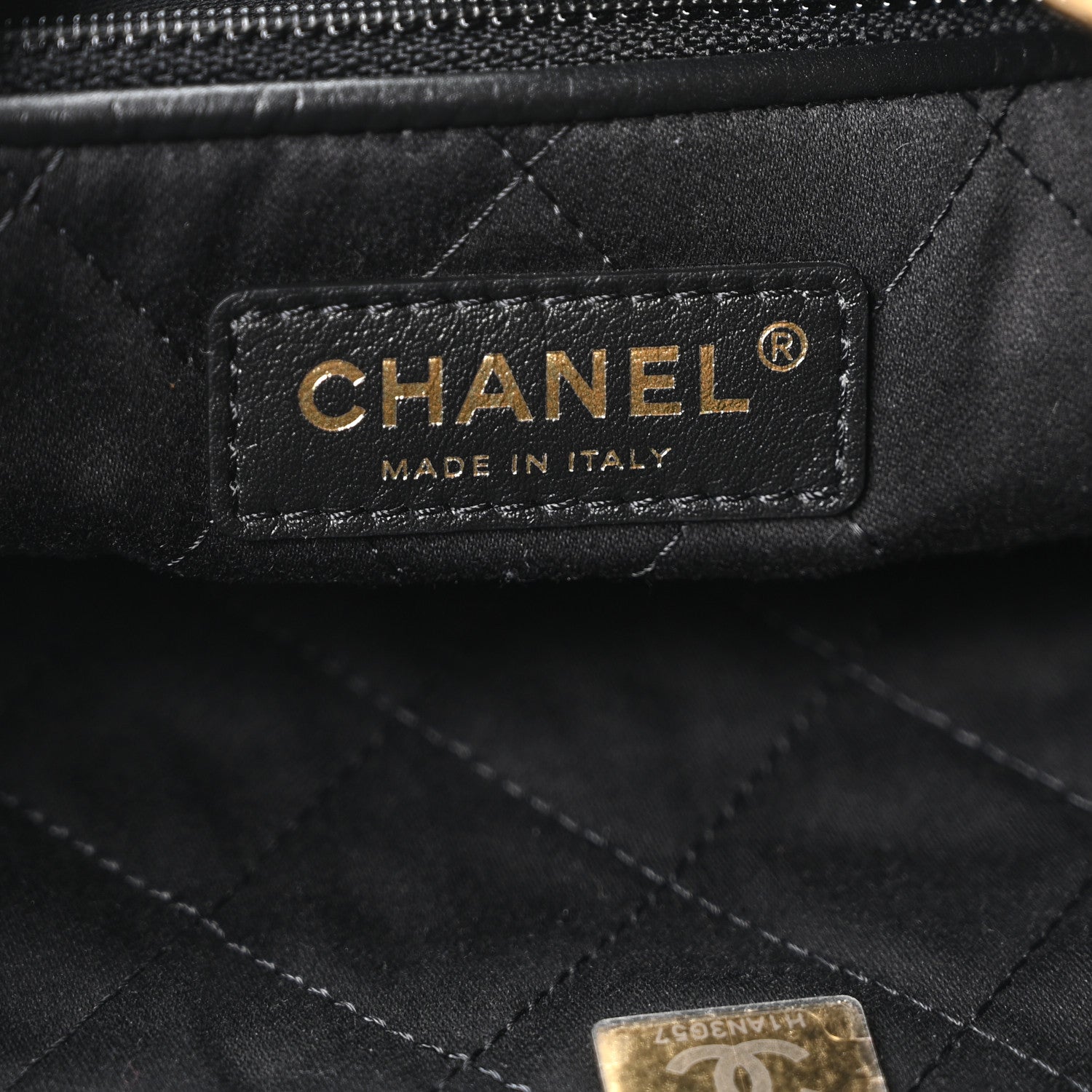 Chanel Calfskin Quilted Small Chanel 22 Black 7 of 11