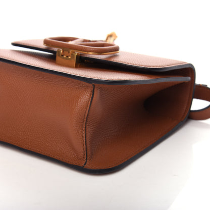 Valentino Garavani Grainy Calfskin Small VSling Shoulder Bag Saddle Brown 8 of 8
