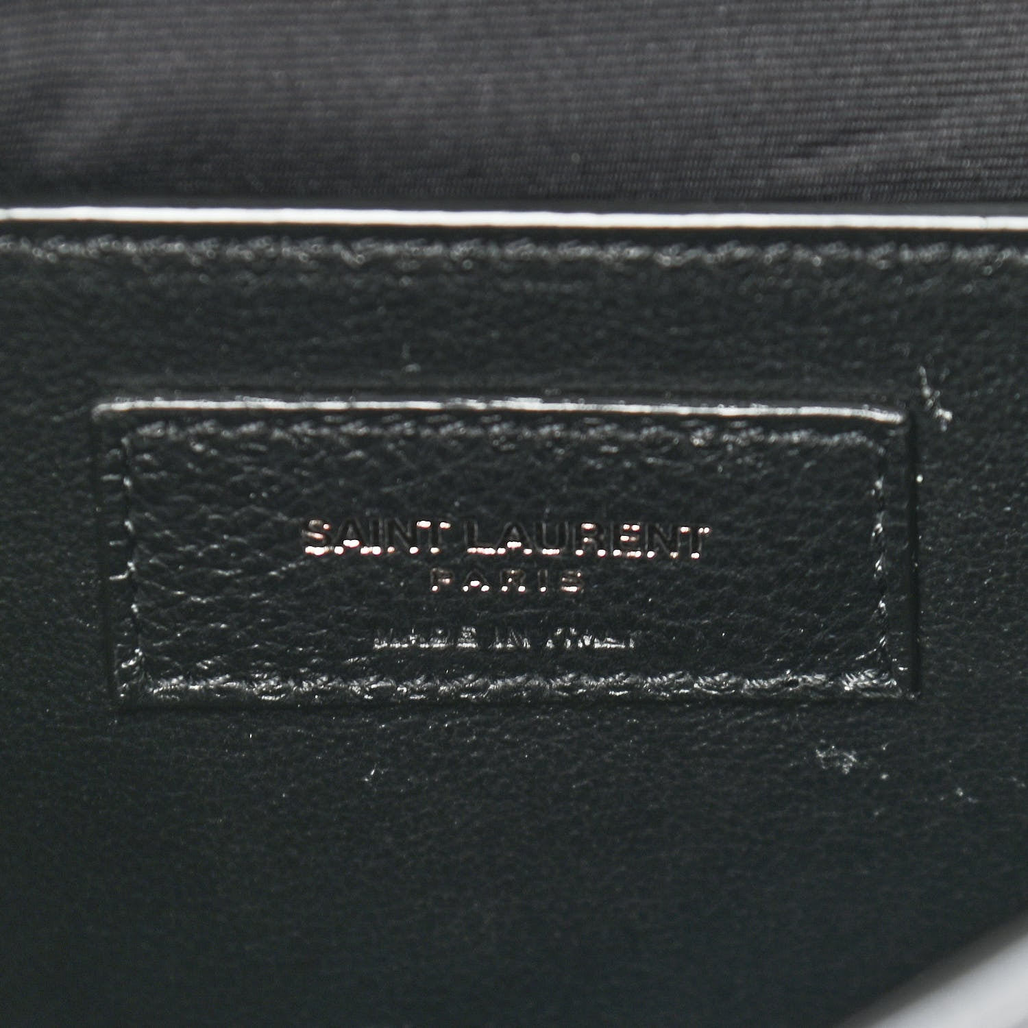 Saint Laurent Crinkled Calfskin Matelasse Monogram Baby Niki Chain Satchel Storm 6 of 8