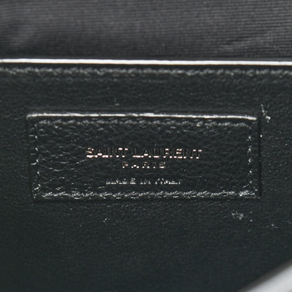 Saint Laurent Crinkled Calfskin Matelasse Monogram Baby Niki Chain Satchel Storm 6 of 8