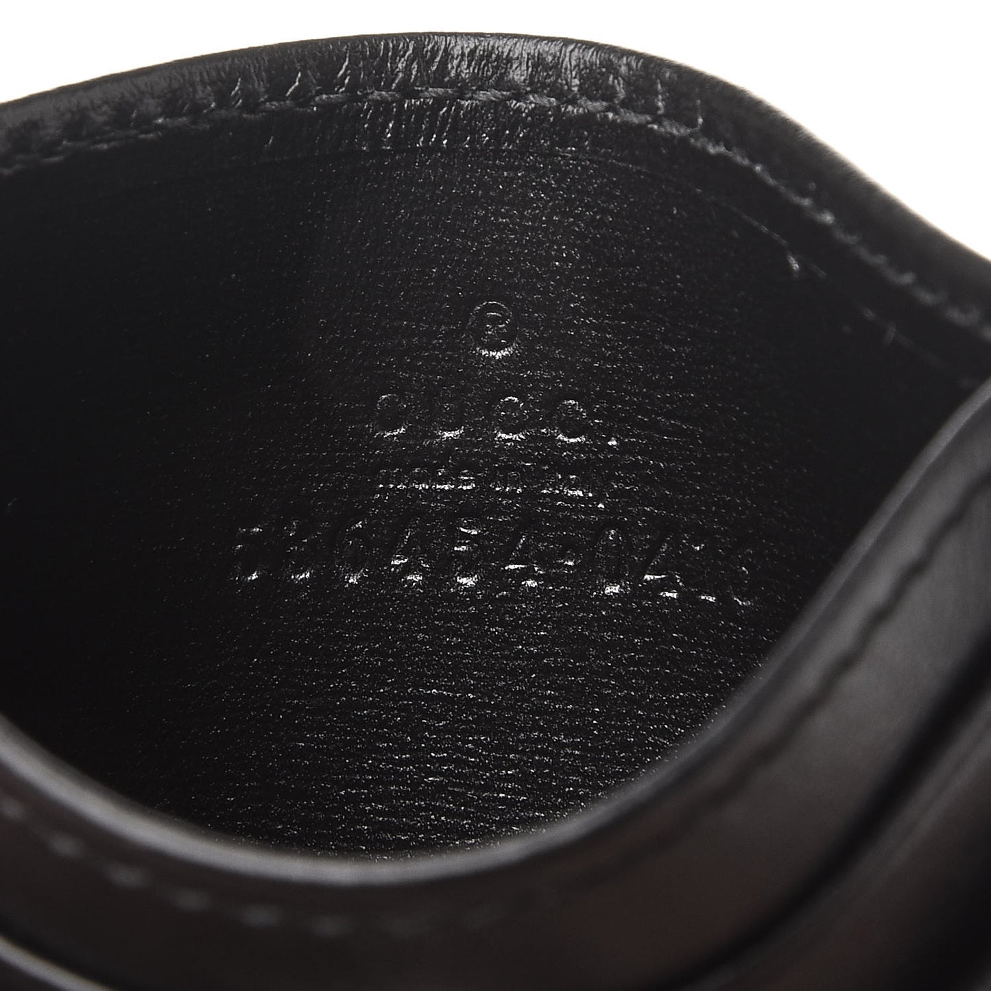 Calfskin Web Trapuntata Ophidia Card Holder Black