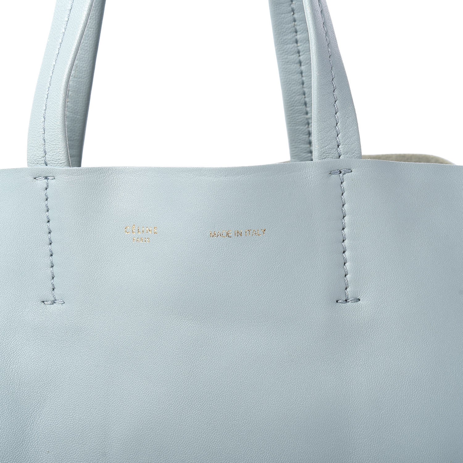 Celine Lambskin Vertical Bi-Cabas Glacier Red 9 of 9