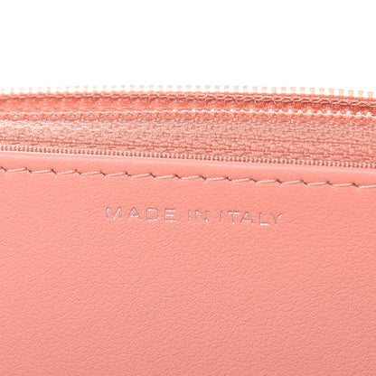 Chanel Goatskin Camellia Embossed Wallet On Chain WOC Light Pink 7 of 12