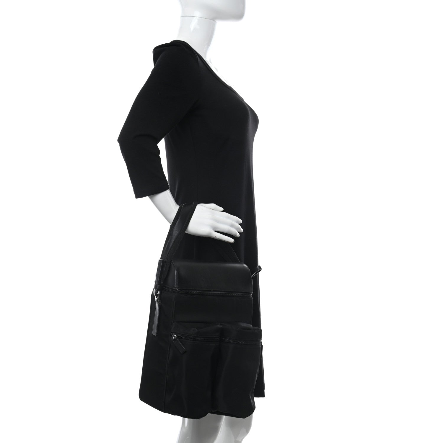 Prada Nylon Present Chic Tote Black 2 of 13