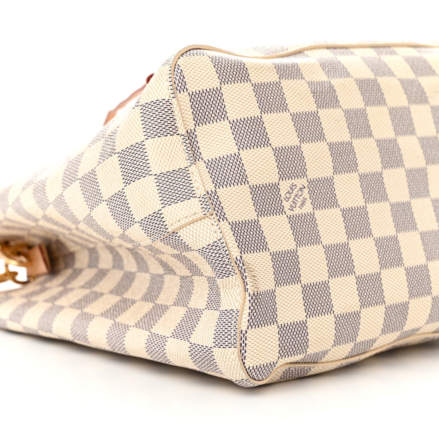Louis Vuitton Damier Azur Braided Neonoe MM Peach Cream 9 of 12