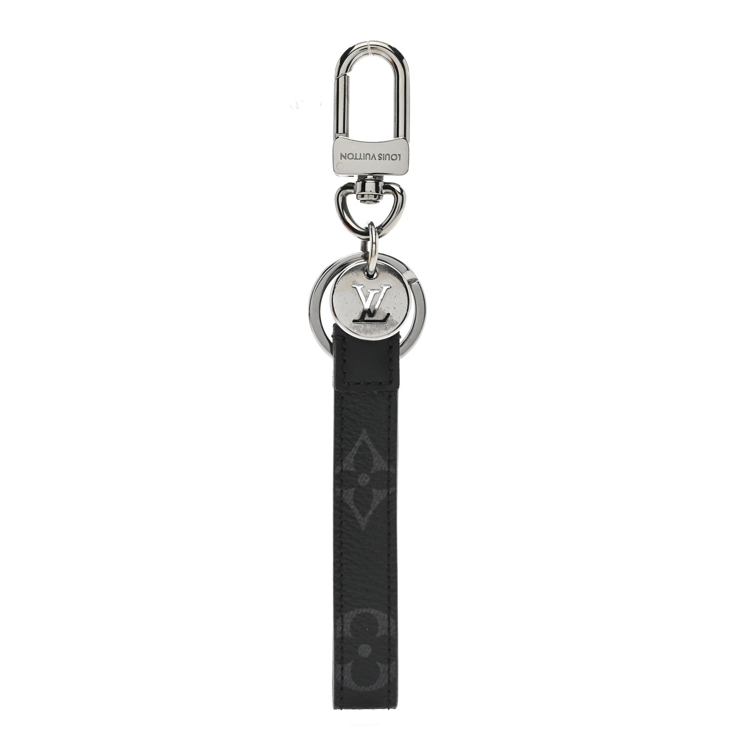 Louis Vuitton Monogram Eclipse Dragonne Bag Charm Key Holder 1 of 4