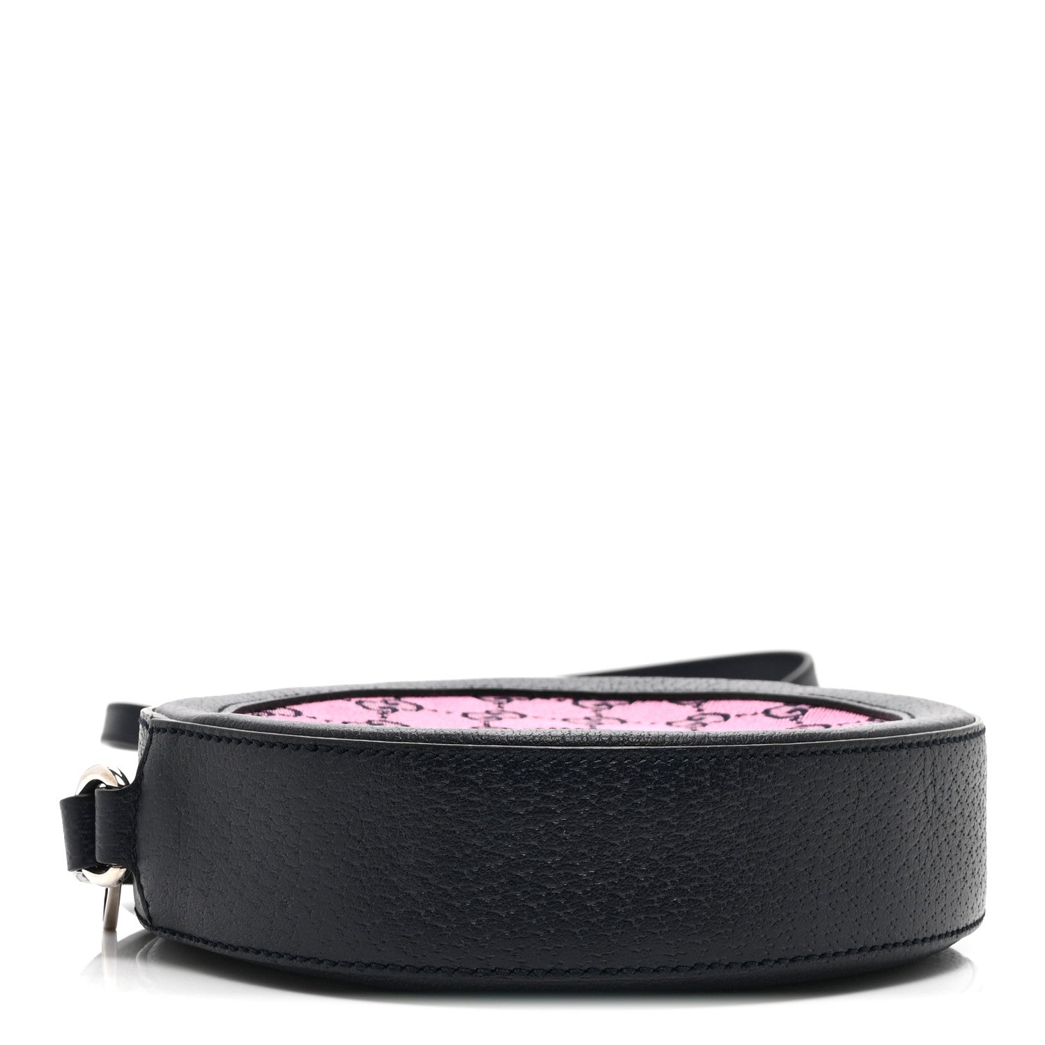 Gucci Monogram Multicolor Textured Calfskin Retro Interlocking G Round Shoulder Bag Pink Blue 4 of 11
