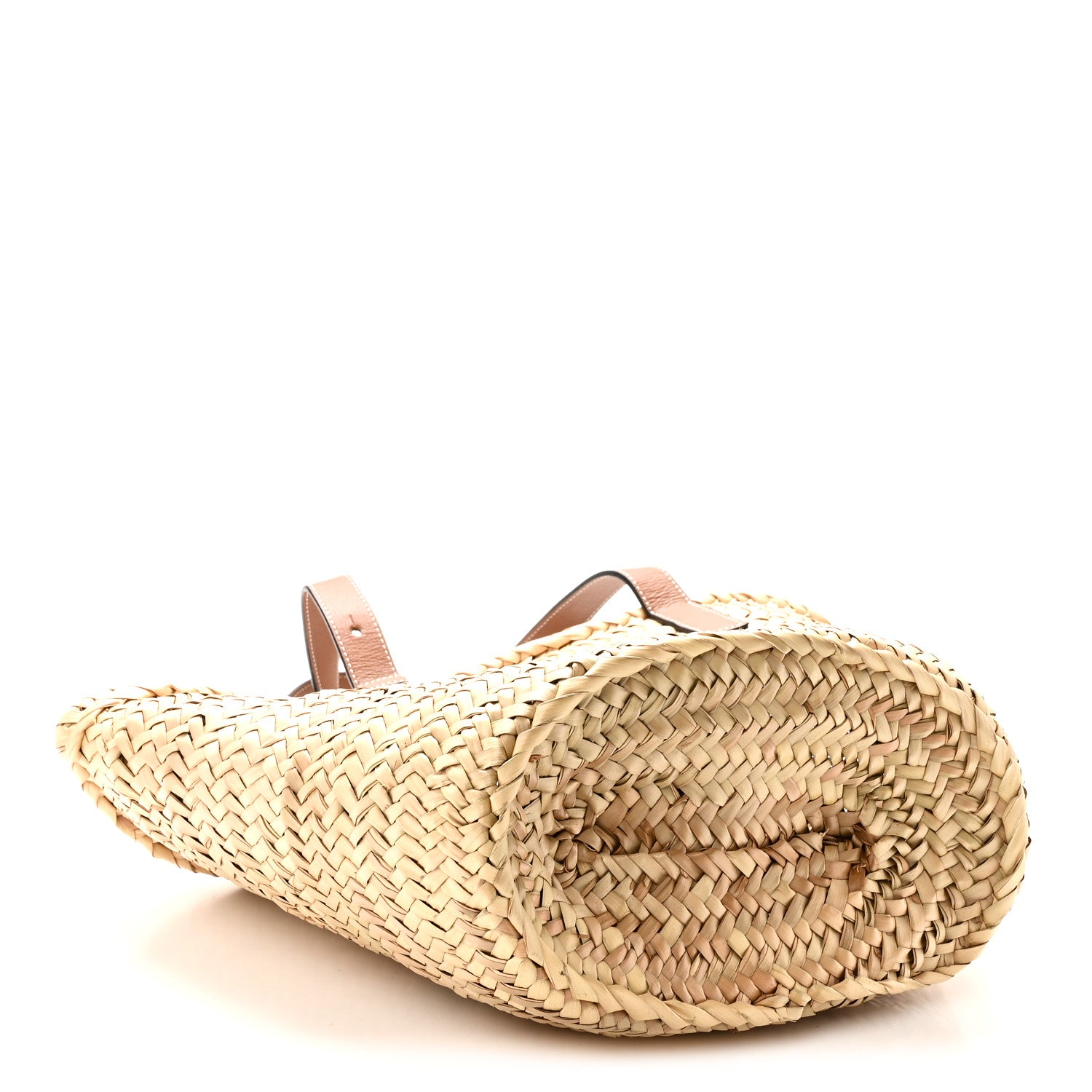 Loewe Raffia Large Basket Tote Bag Natural Tan 4 of 9