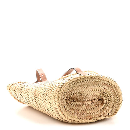 Loewe Raffia Large Basket Tote Bag Natural Tan 4 of 9
