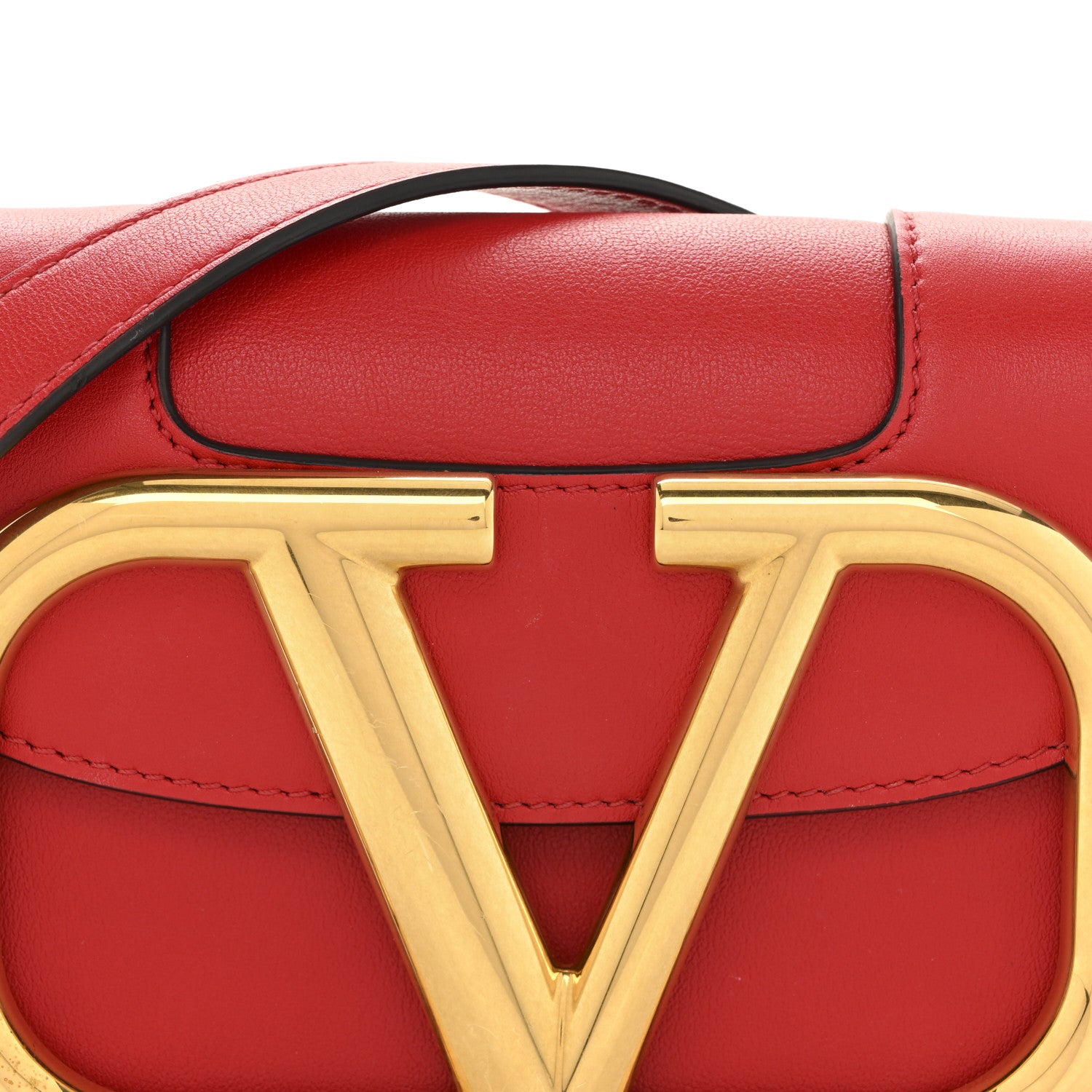 Valentino Garavani Calfskin Small Supervee Crossbody Bag Rouge Pur 7 of 14