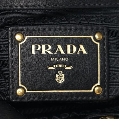 Prada Tessuto Nylon Soft Calf Tote Black 6 of 12