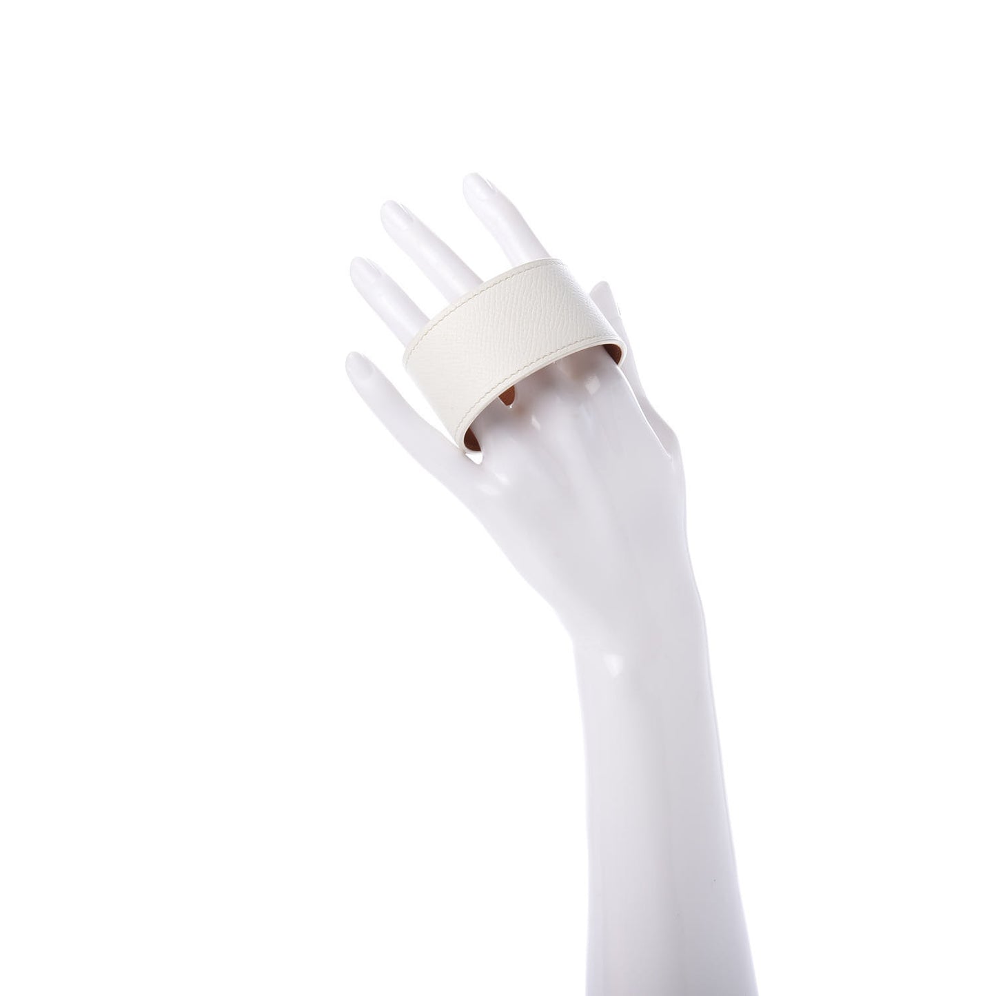 Epsom Kelly Dog Bracelet White