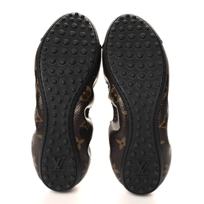 Louis Vuitton Monogram Flirty Ballerina Flats 37.5 Black 6 of 8