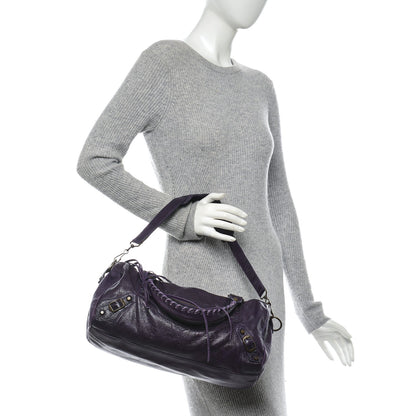 Balenciaga Chevre Classic Hardware Twiggy Eggplant 2 of 8