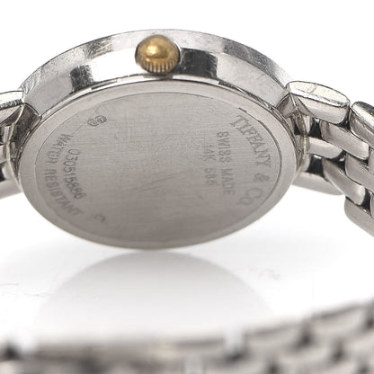 Tiffany 14K White Gold Diamond Bezel 22mm Classic Quartz Watch 5 of 8
