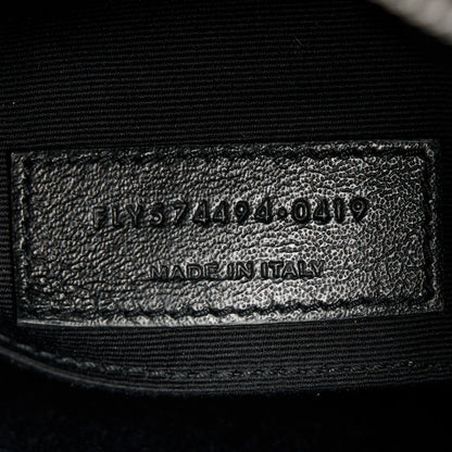 Saint Laurent Calfskin Matelasse Monogram Monochrome Lou Camera Bag Black 7 of 10