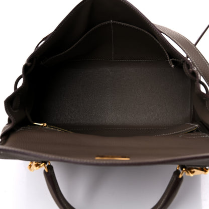Hermes Togo Kelly Retourne 32 Etoupe 5 of 15