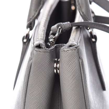 Prada Saffiano Medium Galleria Double Zip Tote Marmo 14 of 15