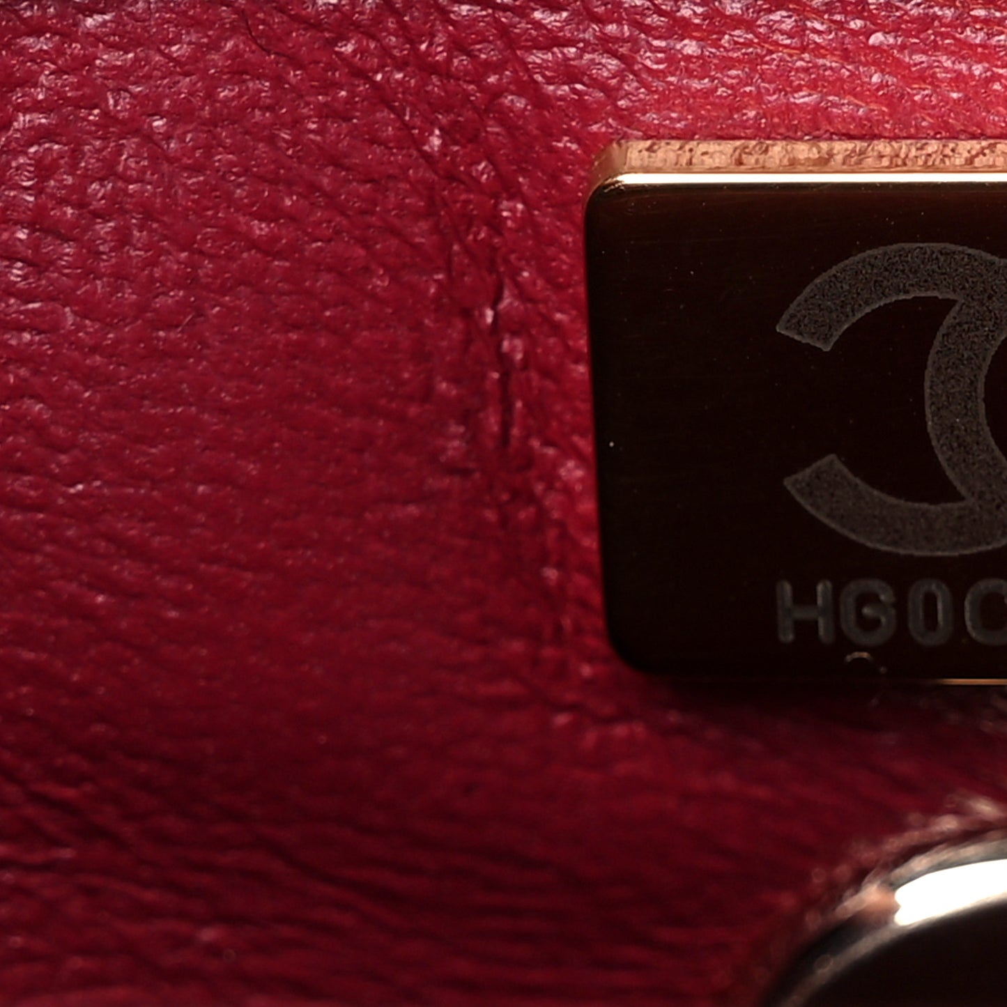 Caviar Lizard Embossed Quilted Mini Coco Handle Flap Burgundy