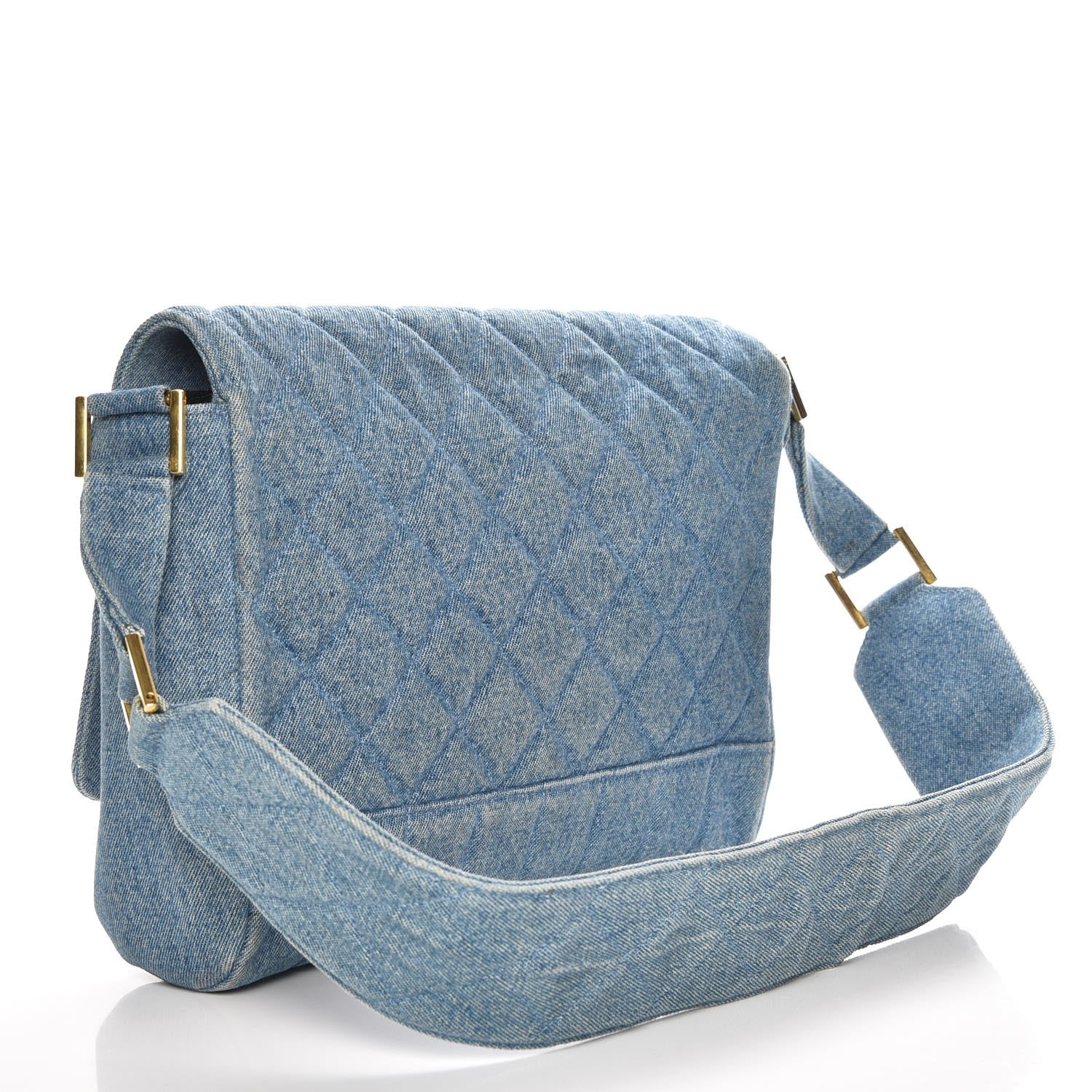 Chanel Denim Quilted Flap Blue 3 of 10