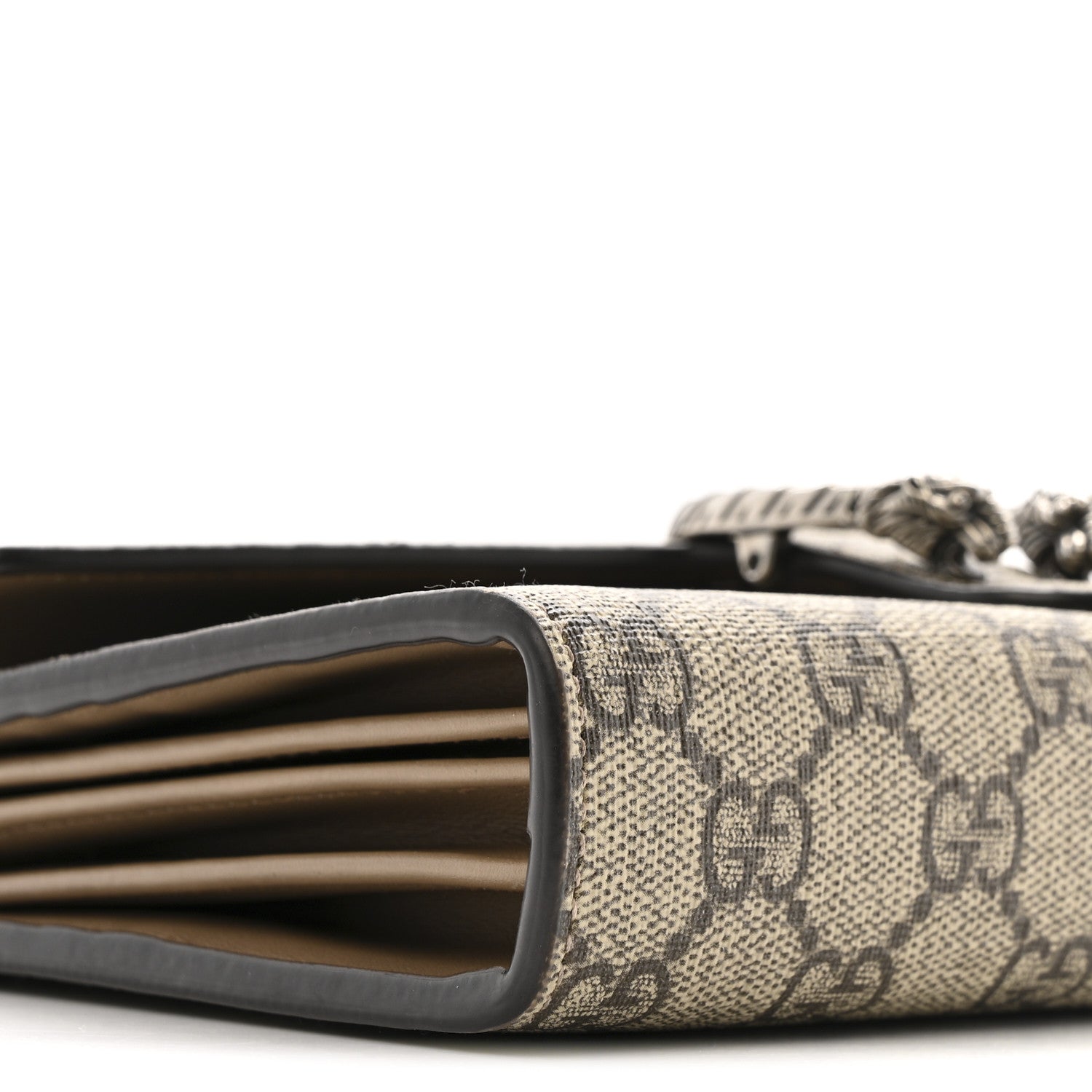 Gucci GG Supreme Monogram Mini Dionysus Chain Wallet Beige Taupe 10 of 13