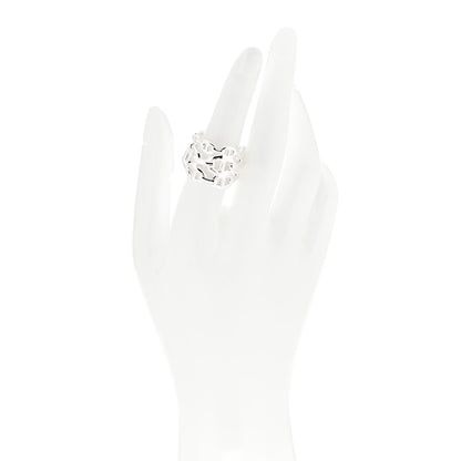 Hermes Sterling Silver GM Chaine d'Ancre Enchainee Band Ring 54 6.75 2 of 6