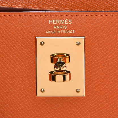 Hermes Epsom Kelly Sellier 28 Orange 6 of 33