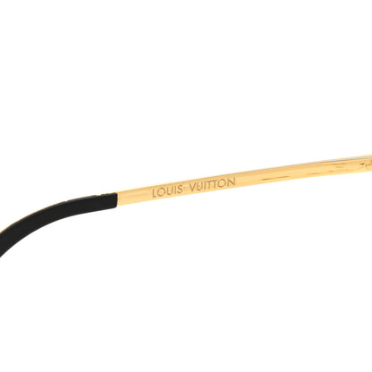 Louis Vuitton Metal The Party Aviator Sunglasses Z0997W Gold 5 of 8