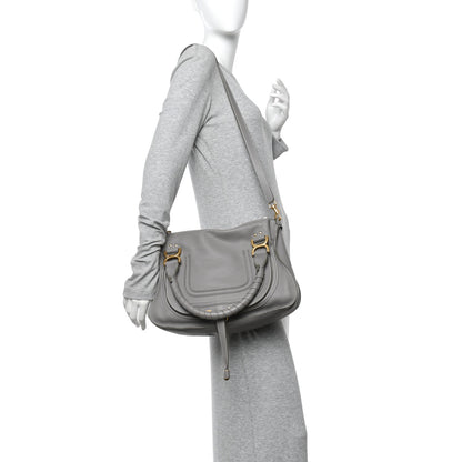 Chloe Calfskin Medium Marcie Satchel Cashmere Grey 2 of 10