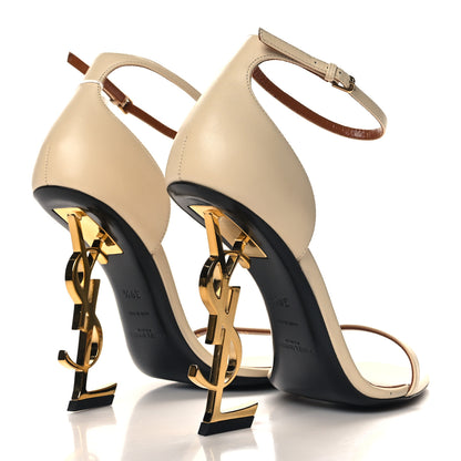 Saint Laurent Calfskin 110 Opyum Sandals 39.5 Real Beige 5 of 10