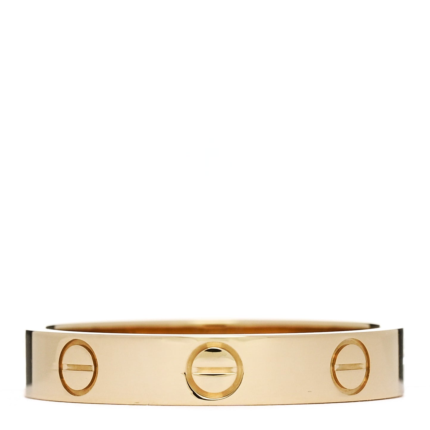 18K Yellow Gold 3.5mm LOVE Wedding Band Ring 55 7.25