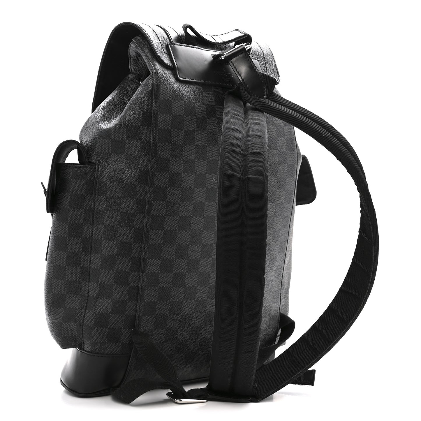 louis vuitton christopher pm damier graphite blue stripe backpack Louis Vuitton Damier Graphite Christopher PM Backpack 1839753 – FASHIONPHILE