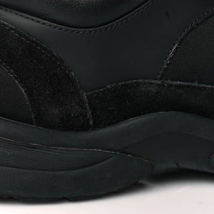 Chanel Fabric Calfskin Suede CC Sneakers 38 Black 10 of 14