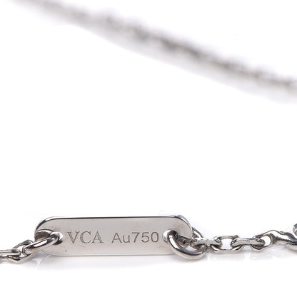 Van Cleef & Arpels 18K White Gold Diamond Sweet Alhambra Bracelet 5 of 7