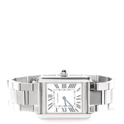 Cartier Stainless Steel 24mm Tank Solo Quartz Watch 3 of 8