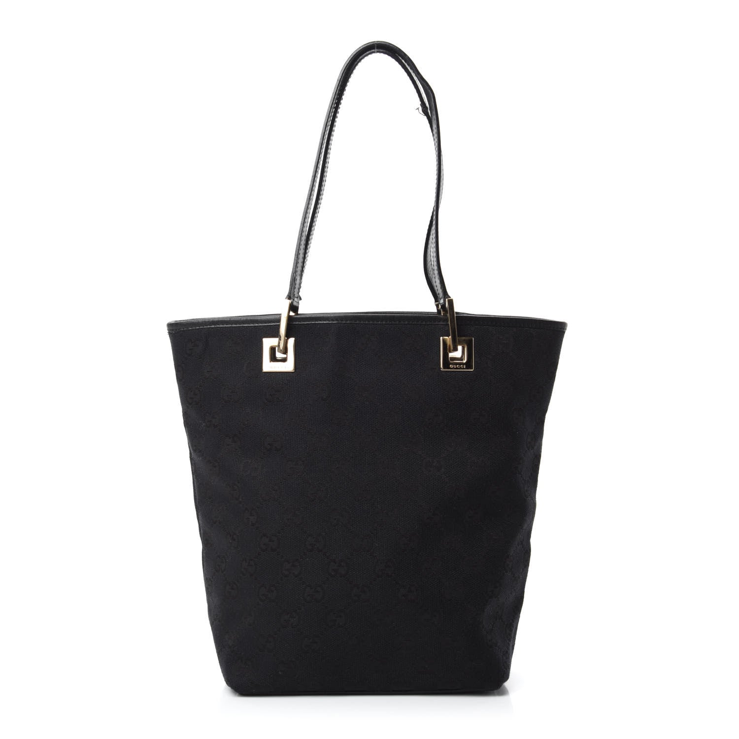 Gucci Monogram Small Bucket Tote Black 1 of 11