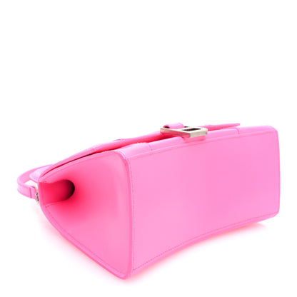 Balenciaga Shiny Box Calfskin Small Hourglass Top Handle Bag Fluo Pink 4 of 9