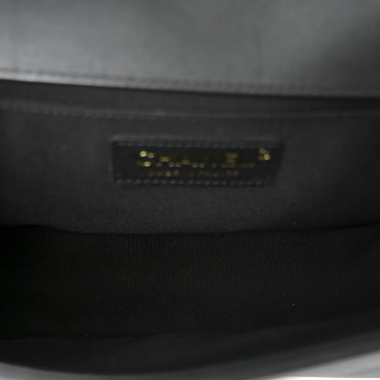Chanel Calfskin Medium Boy Logo Top Handle Flap Black 5 of 10