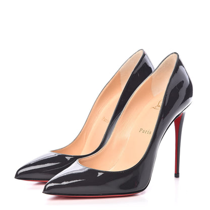 Christian Louboutin Patent Pigalle Follies 100 Pumps 40 Fusain 3 of 8